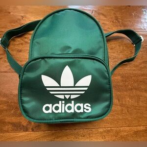 Adidas Originals Trefoil Mini Backpack Green Festival Travel Bag NWOT